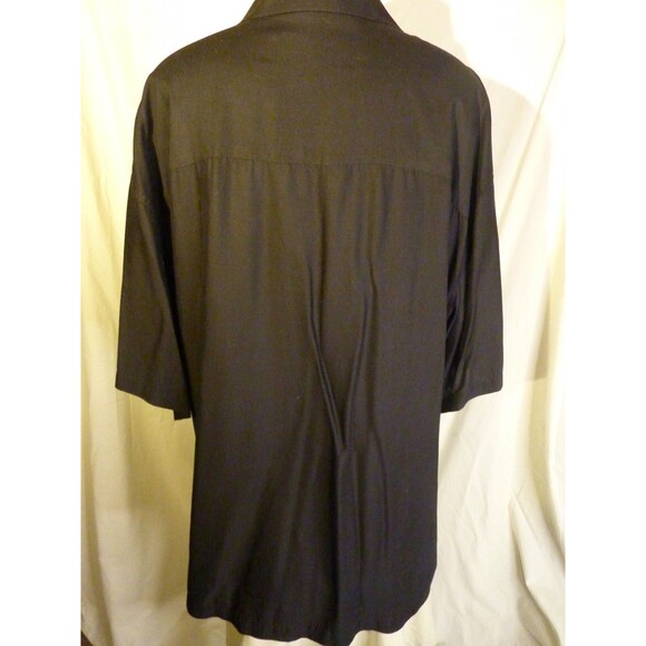 Bamboo Cay Shirt-Black Hawaiian Design-100% Rayon-sz XXL - Picture 2 of 3